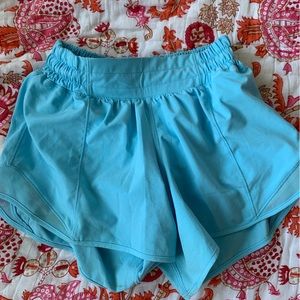 light blue size 0 lululemon hotty hots!